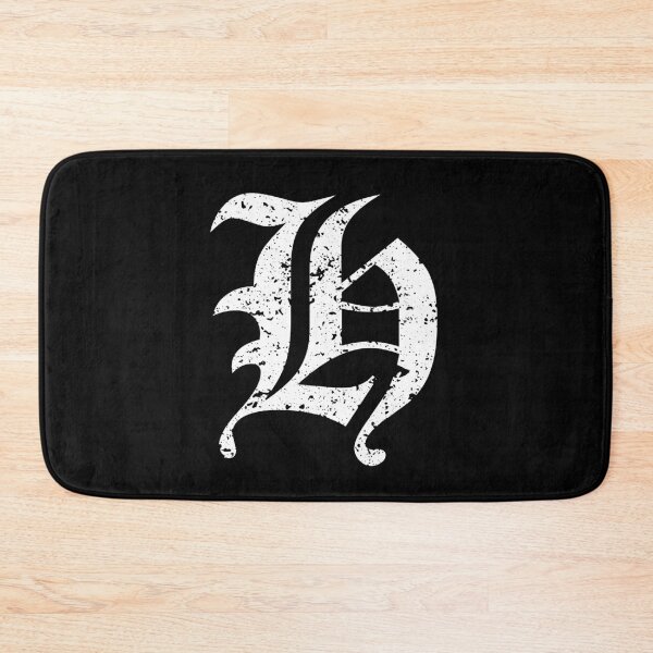 Item preview, Capital Letter H - Eroded / Distressed Gothic Blackletter Script / Old English Font (White) designed and sold by STUDIO-72.