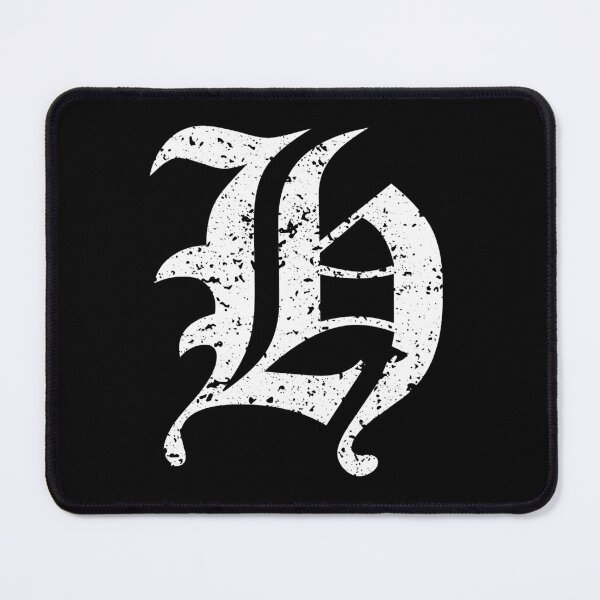 Item preview, Capital Letter H - Eroded / Distressed Gothic Blackletter Script / Old English Font (White) designed and sold by STUDIO-72.