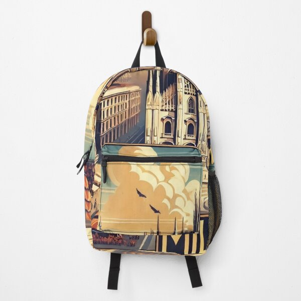 Item preview, Milan Art Deco Travel Poster – Vintage Duomo di Milano Illustration designed and sold by ilconte87.