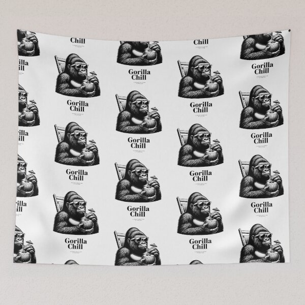 Item preview, Gorilla Chill | Cool, critters in chairs designed and sold by MTeesGA.