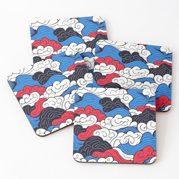Item preview, Ocean waves pattern Hiroshi Nagai umi no nami designed and sold by Nightarcade.