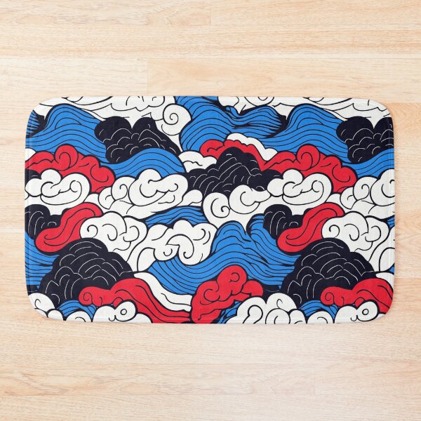 Item preview, Ocean waves pattern Hiroshi Nagai umi no nami designed and sold by Nightarcade.