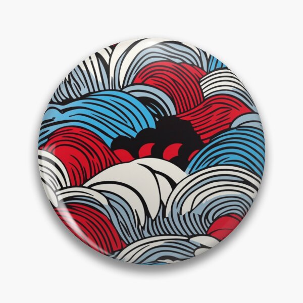 Item preview, Ocean waves pattern Hiroshi Nagai umi no nami designed and sold by Nightarcade.