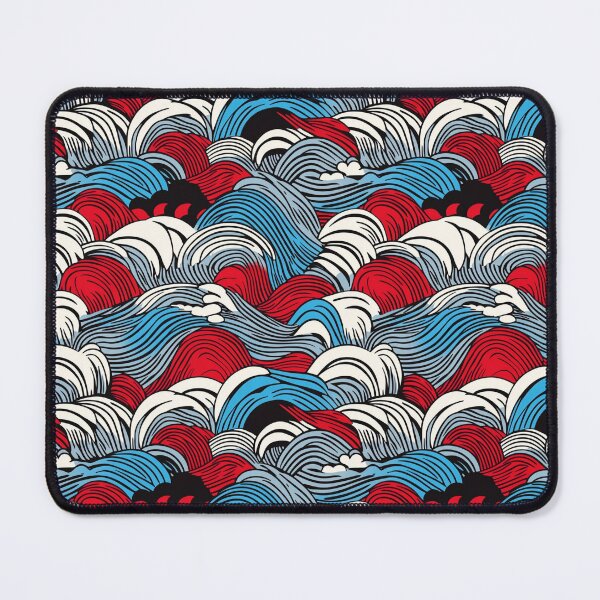 Item preview, Ocean waves pattern Hiroshi Nagai umi no nami designed and sold by Nightarcade.