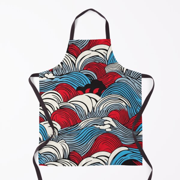 Item preview, Ocean waves pattern Hiroshi Nagai umi no nami designed and sold by Nightarcade.