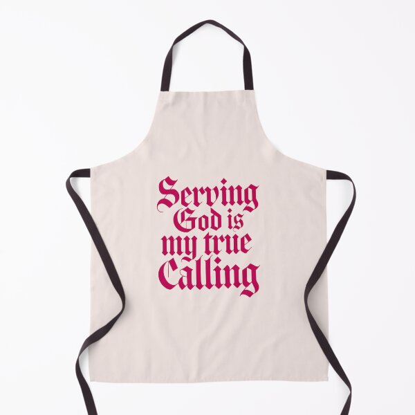 Item preview, Serving God Is My True Calling Pink Bible Verse Christian Faith Art designed and sold by KnitLuv.