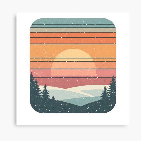 Item preview, Snowy Sunset designed and sold by Tw1nsAIArt.
