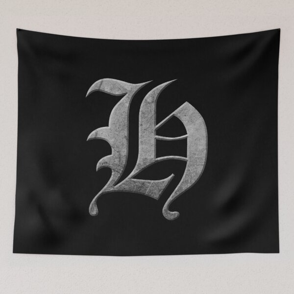 Item preview, Capital Letter H - Worn Stone Effect Gothic Blackletter Script / Old English Font designed and sold by STUDIO-72.