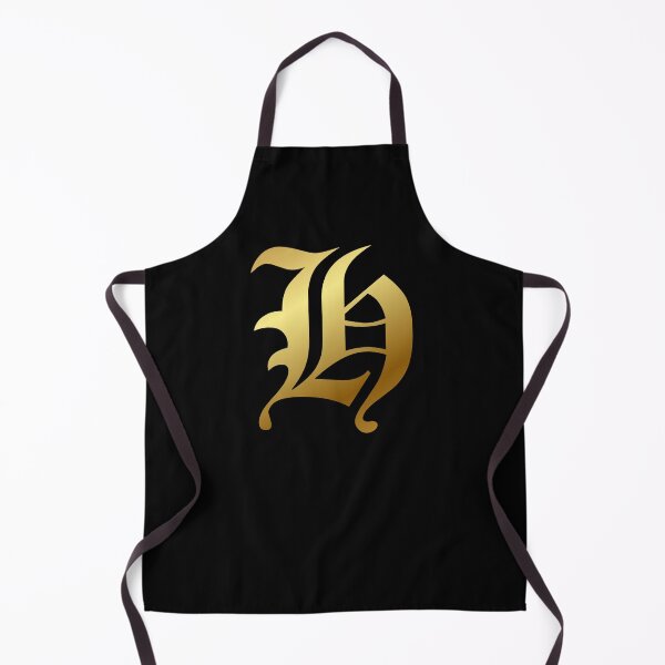 Item preview, Capital Letter H - Foil Gold Effect Gothic Blackletter Script / Old English Font designed and sold by STUDIO-72.