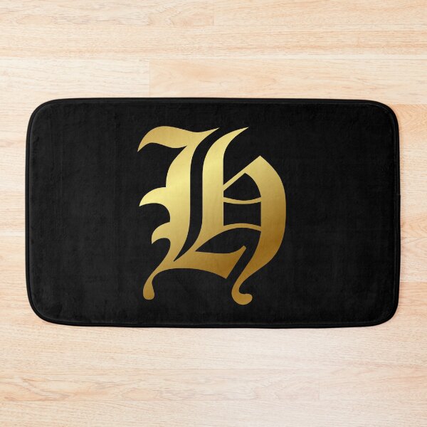 Item preview, Capital Letter H - Foil Gold Effect Gothic Blackletter Script / Old English Font designed and sold by STUDIO-72.
