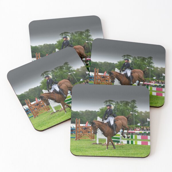 Item preview, Thrilling moment at an equestrian show jumping event designed and sold by David Patterson.