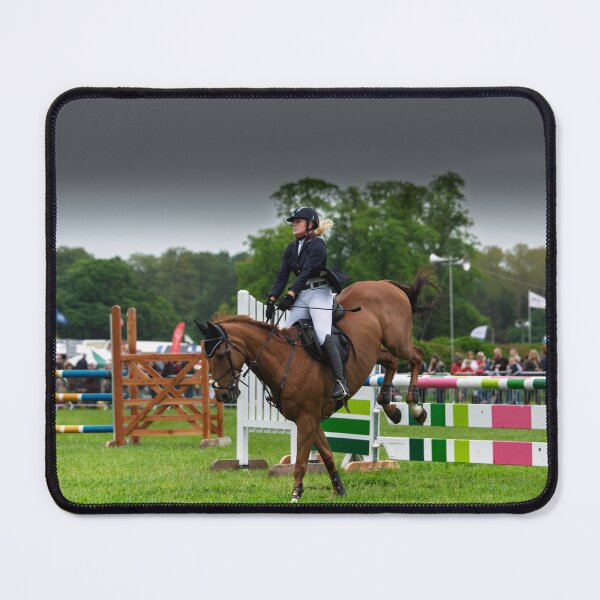 Item preview, Thrilling moment at an equestrian show jumping event designed and sold by David Patterson.
