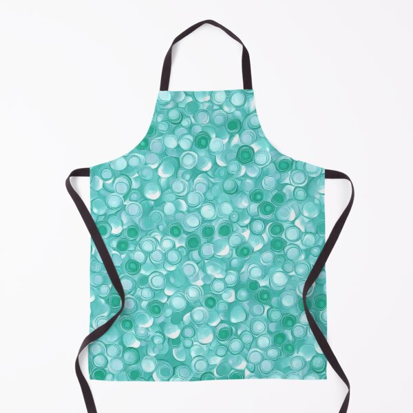 Item preview, Turquoise and Green Circles designed and sold by patchworkpersona.