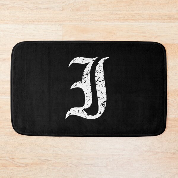 Item preview, Capital Letter I - Eroded / Distressed Gothic Blackletter Script / Old English Font (White) designed and sold by STUDIO-72.