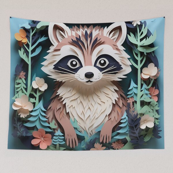 Item preview, The Curious Raccoon designed and sold by tiltshiftearth.