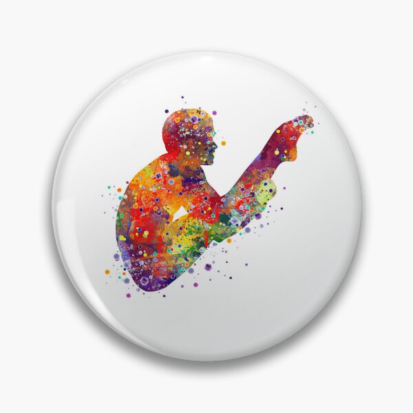 Item preview, Boy Springboard Diver Watercolor Sport Gift designed and sold by LotusGifts.