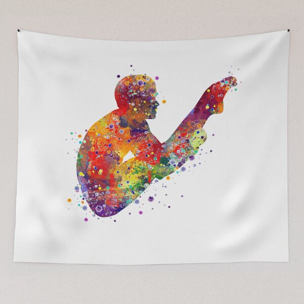 Item preview, Boy Springboard Diver Watercolor Sport Gift designed and sold by LotusGifts.