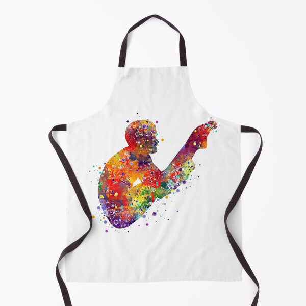 Item preview, Boy Springboard Diver Watercolor Sport Gift designed and sold by LotusGifts.