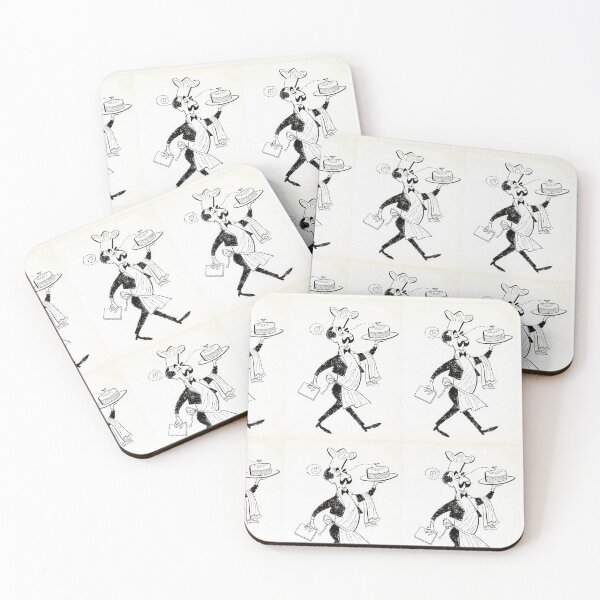 Item preview, Vintage Illustration of Waiter carrying a cake designed and sold by PIXEL POP DESIGNS - Beyond the Norm!.
