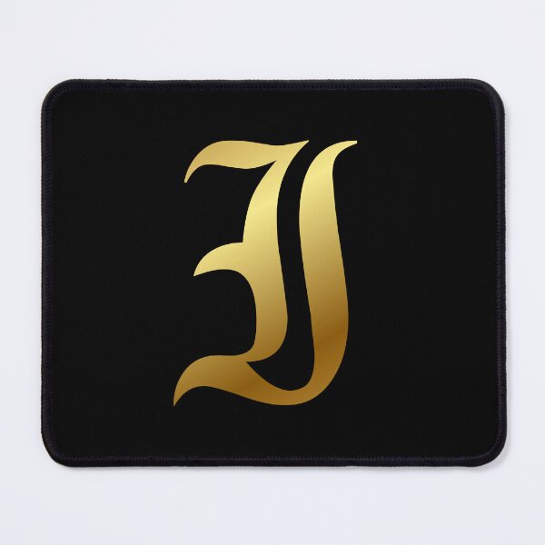 Item preview, Capital Letter I - Foil Gold Effect Gothic Blackletter Script / Old English Font designed and sold by STUDIO-72.