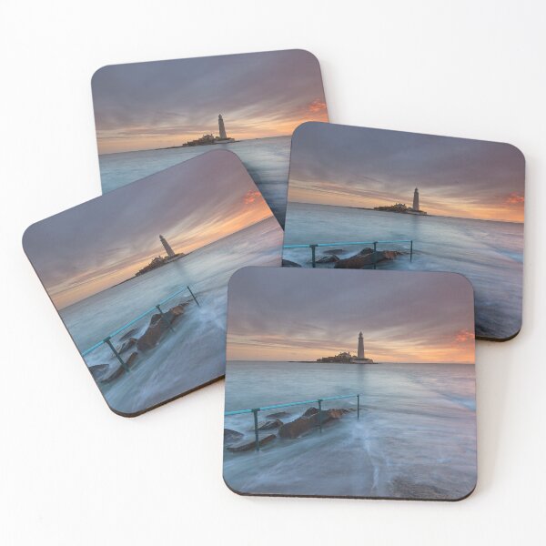 Item preview, Smooth Waters, St Mary's Lighthouse at Dusk designed and sold by David Patterson.