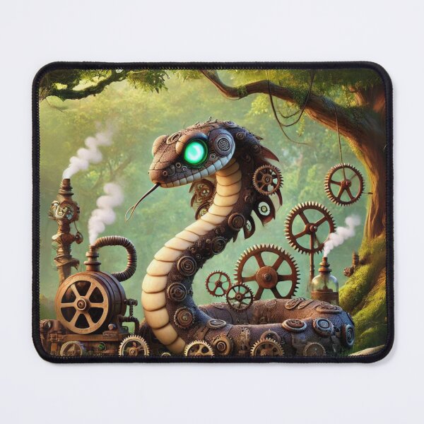 Item preview, Steampunk Habu Snake in Gears designed and sold by Sillytoe.