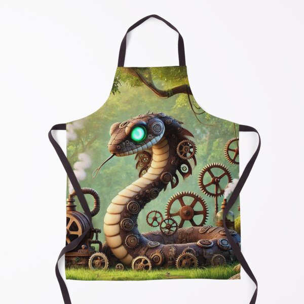Item preview, Steampunk Habu Snake in Gears designed and sold by Sillytoe.