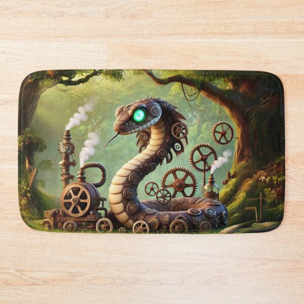 Item preview, Steampunk Habu Snake in Gears designed and sold by Sillytoe.