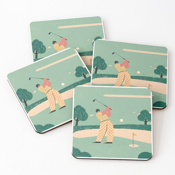 Item preview, Athletic Golf Course Art Sport Illustration Golfing Landscape designed and sold by ART ATTACK ZONE.