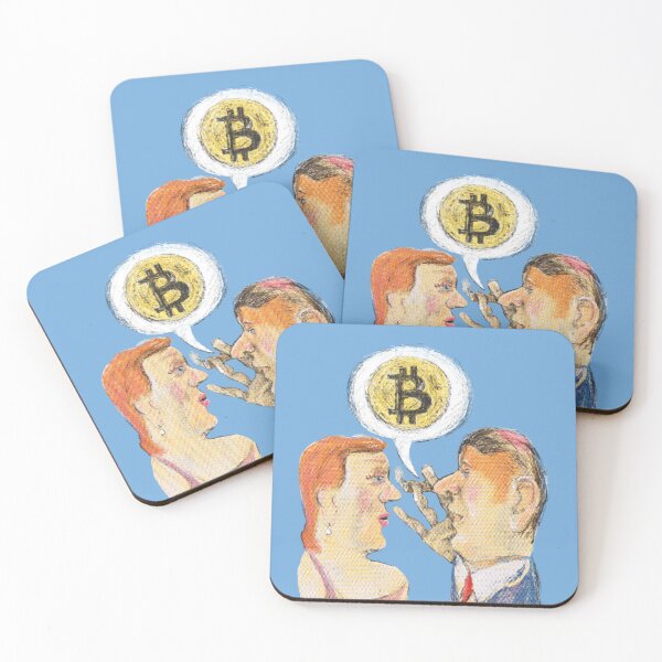 Item preview, Couple Talking About Bitcoin designed and sold by CyberRex.