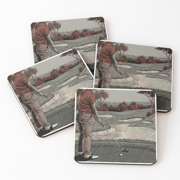 Item preview, Swing Golf Course Art Sport Illustration Golfing Landscape designed and sold by ART ATTACK ZONE.
