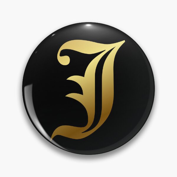 Item preview, Capital Letter J - Foil Gold Effect Gothic Blackletter Script / Old English Font designed and sold by STUDIO-72.