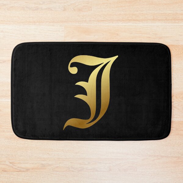 Item preview, Capital Letter J - Foil Gold Effect Gothic Blackletter Script / Old English Font designed and sold by STUDIO-72.