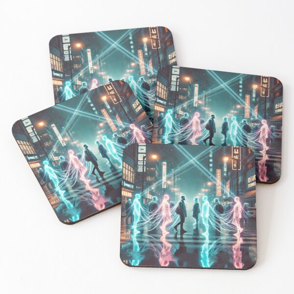 Item preview, Neon Souls in a Cyber City designed and sold by Wiredart.