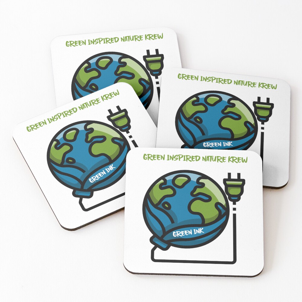 Item preview, Coasters (Set of 4) designed and sold by GREEN-INK.