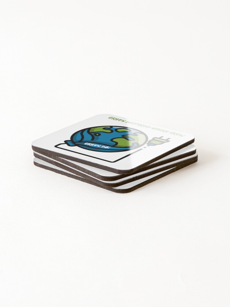 Thumbnail 4 of 5, Coasters (Set of 4), Green Ink - Plug designed and sold by GREEN-INK.