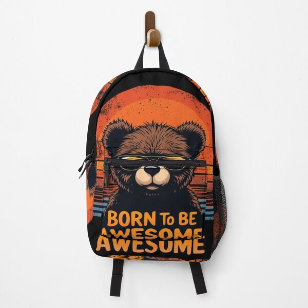 Item preview, Born to Be Awesome – Cool Bear Retro Design designed and sold by MJO80.