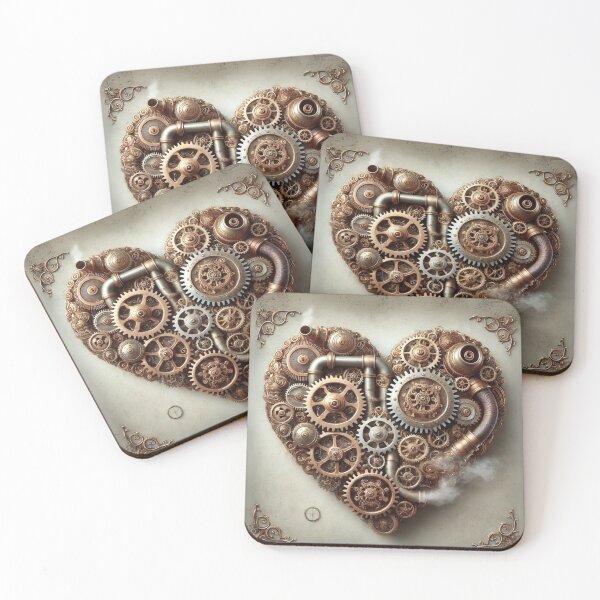 Item preview, Intricate Steampunk Heart designed and sold by Sillytoe.