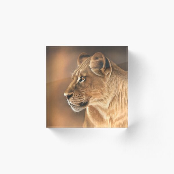 Lioness Acrylic Block