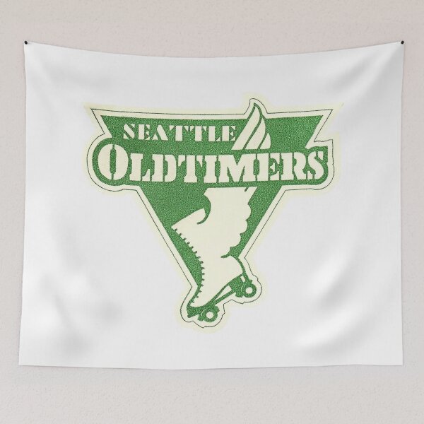 Item preview,  Seattle Old Timers Seattle Washington Roller Skating Rink Sticker Decal Label designed and sold by tislord.
