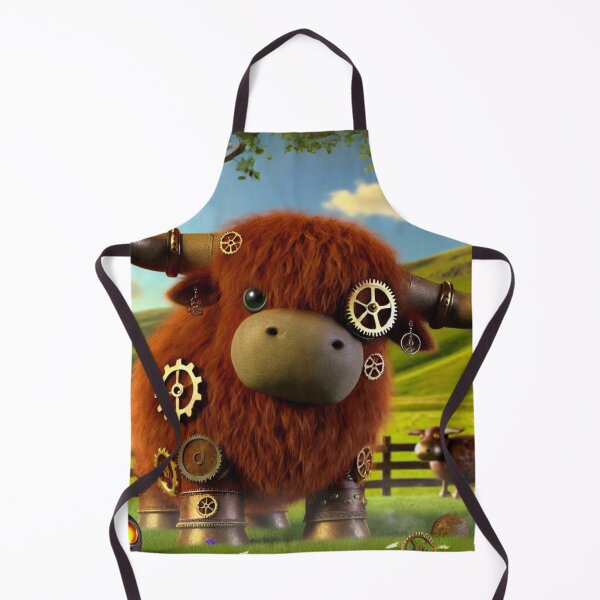 Item preview, Steampunk Highland Cattle designed and sold by Sillytoe.