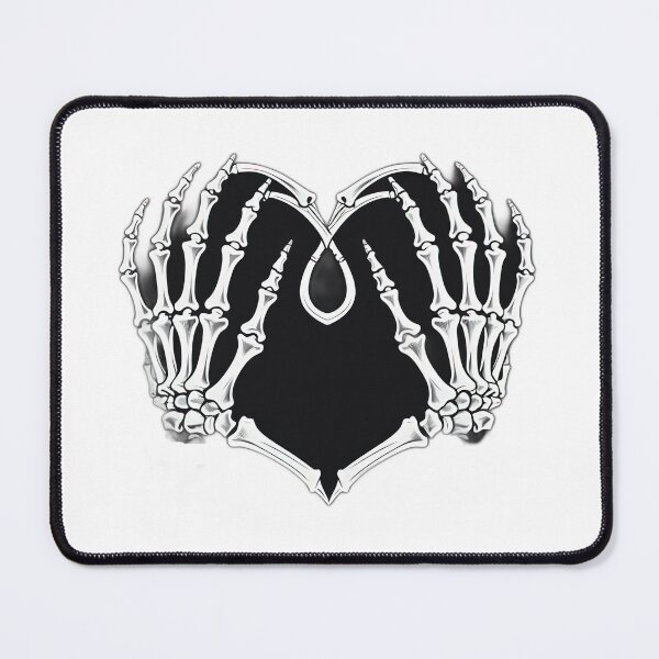 Item preview, Valentines Day gothic black heart with skeleton hands,valentine heart,valentine art,valentine design designed and sold by Expressions-Sel.