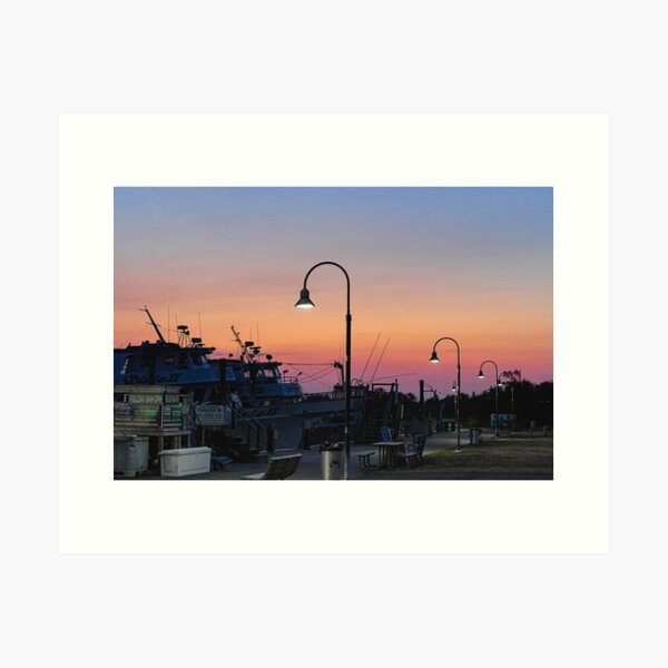 Item preview, Dockside Dusk | Photography | Wall Art designed and sold by Wavecrest Wearables.
