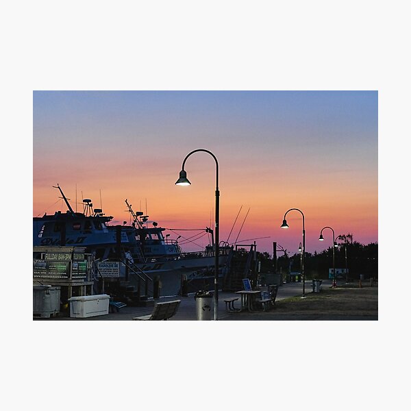 Item preview, Dockside Dusk | Photography | Wall Art designed and sold by Wavecrest Wearables.