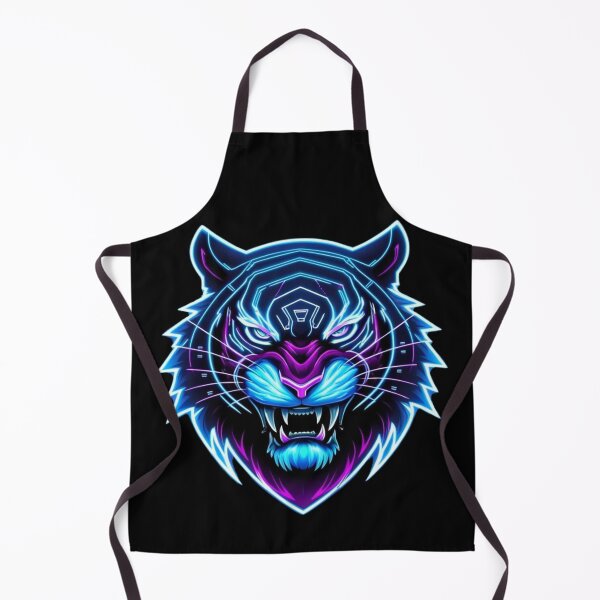 Item preview, Neon Cyber Tiger – Glowing Futuristic Predator designed and sold by Slice-of-Pizzo.