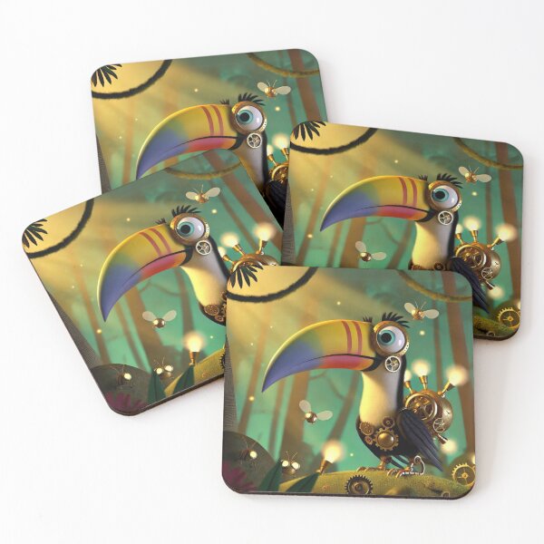Item preview, Steampunk Hornbill in Enchanted Forest designed and sold by Sillytoe.