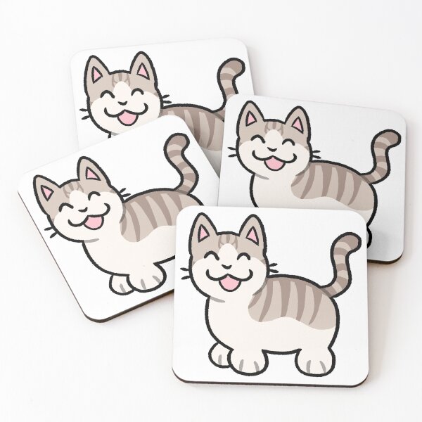 Item preview, Silly Fawn and White Bicolor Mackeral Tabby Cat designed and sold by ZorriSparkles.