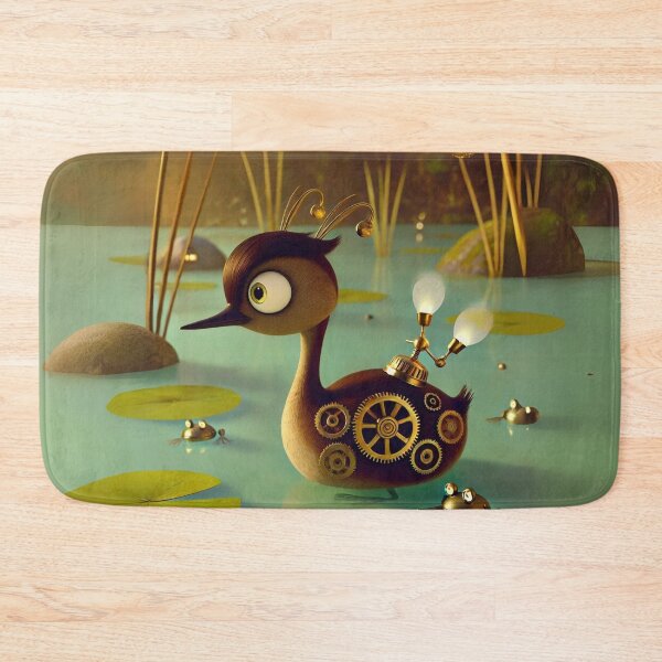 Item preview, Steampunk Horned Grebe Fantasy designed and sold by Sillytoe.