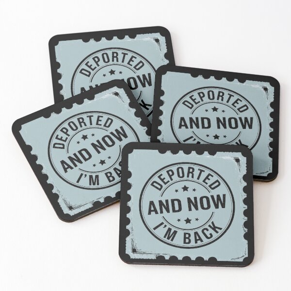 Item preview, Deported and Now I’m Back – Passport Stamp Design designed and sold by Ela-graphicwiz.