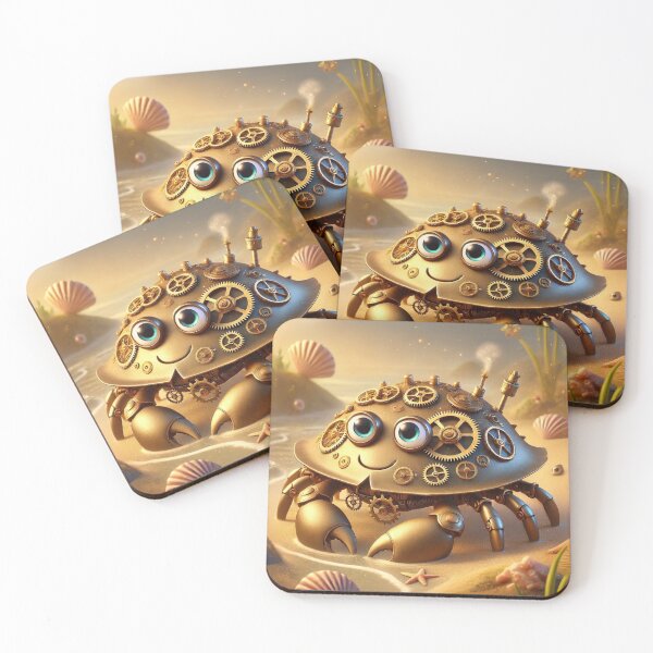 Item preview, Steampunk Horseshoe Crab Beach Fantasy designed and sold by Sillytoe.